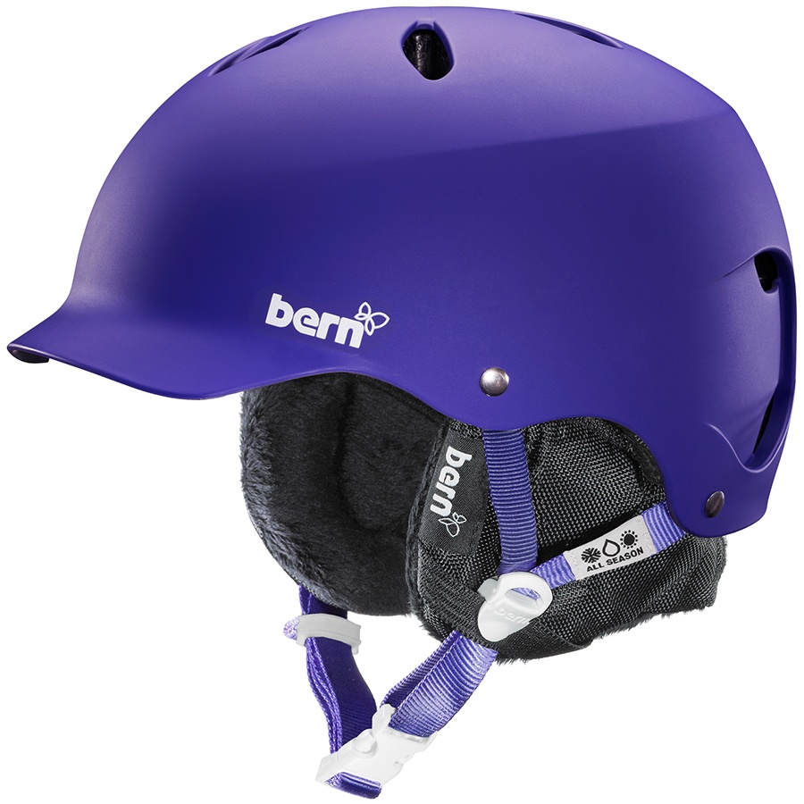 Bern Lenox EPS Women's Winter Snowboard Helmet, S/M, Matte Purple
